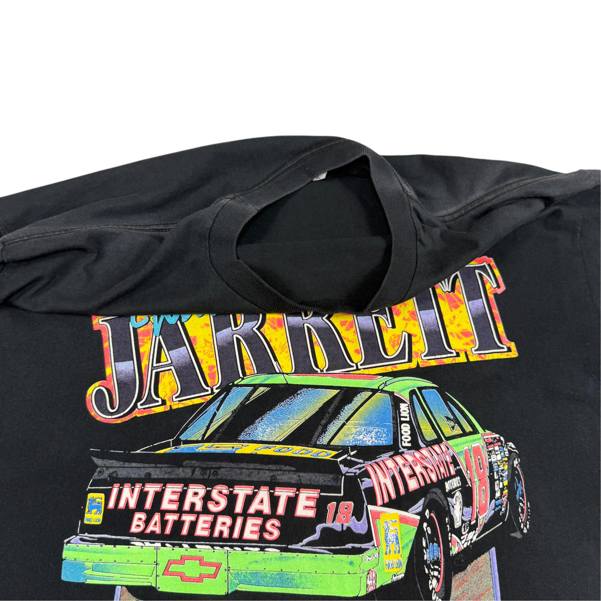 90's NASCAR Dale Jarrett Tシャツ XL 首元と背面プリント