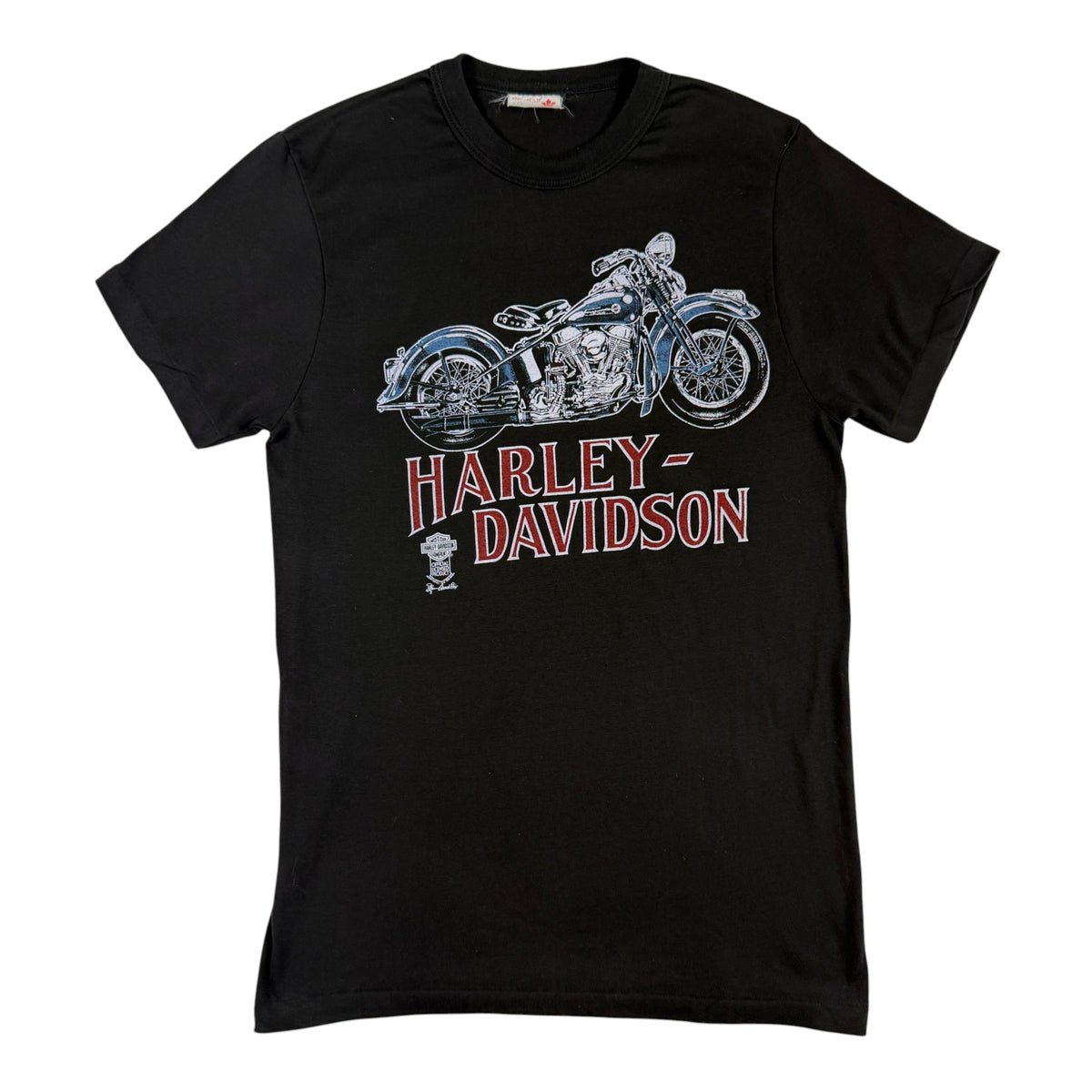 Vintage ハーレーダビッドソン SAINT-JOHN CANADA Tシャツ L 正面全体