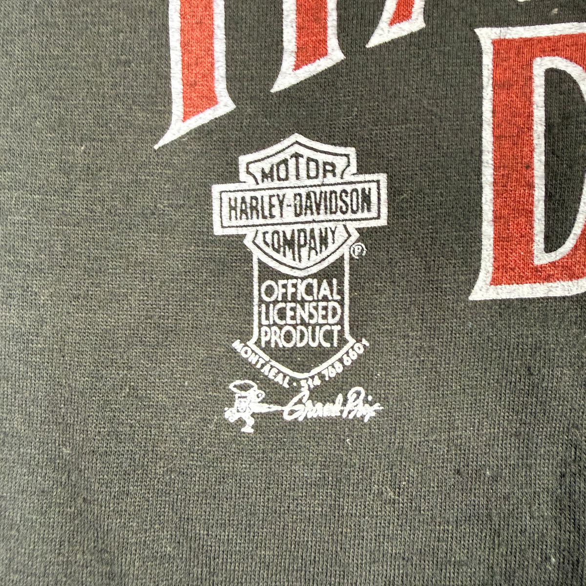Vintage ハーレーダビッドソン SAINT-JOHN CANADA Tシャツ L OFFICIAL LICENSED PRODUCT表記