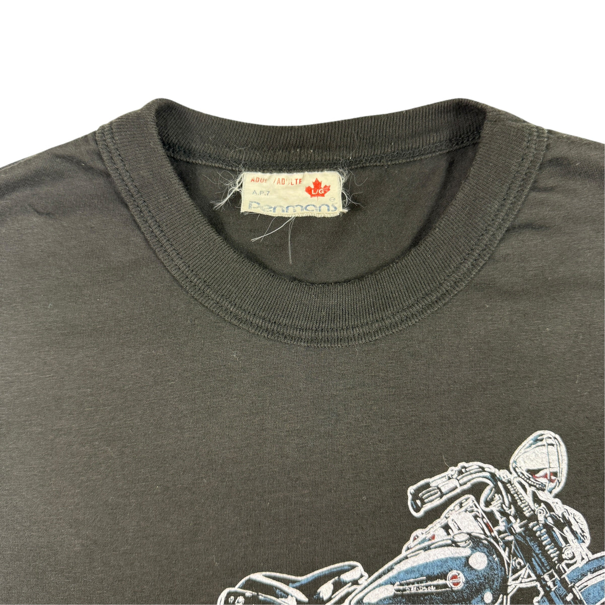 Vintage ハーレーダビッドソン SAINT-JOHN CANADA Tシャツ L 首元引き