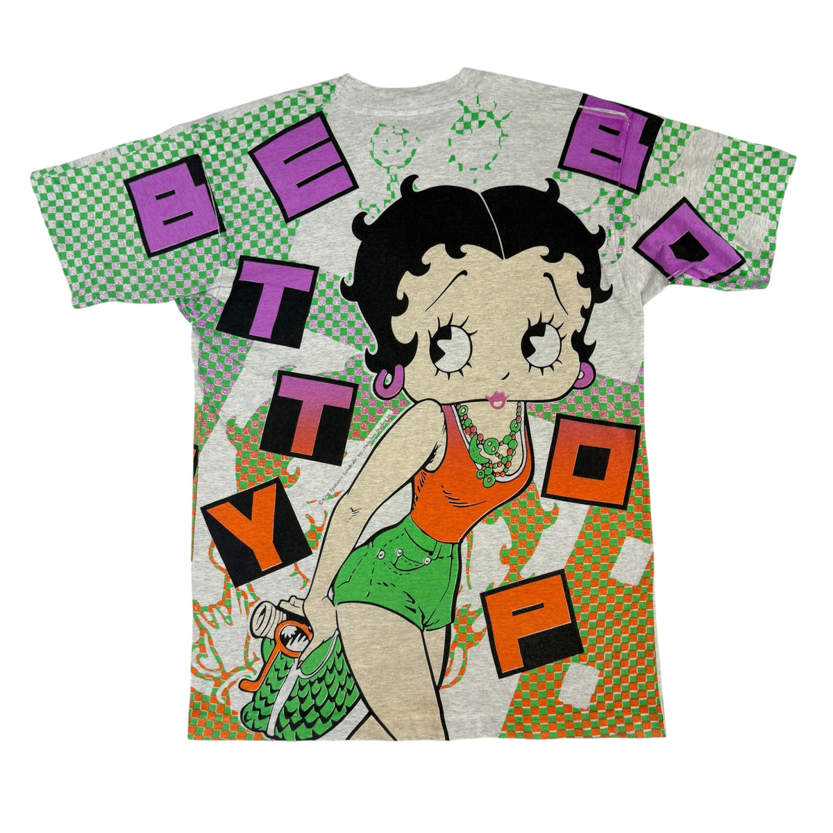90's Betty Boop 総柄Tシャツ L 背面全体