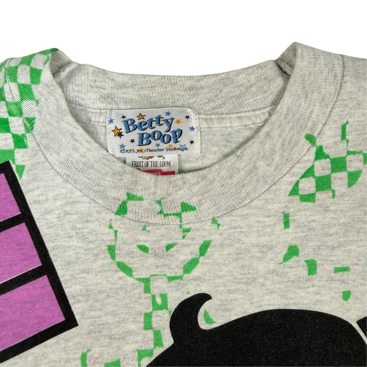 90's Betty Boop 総柄Tシャツ L Betty Boopライセンスタグ寄り