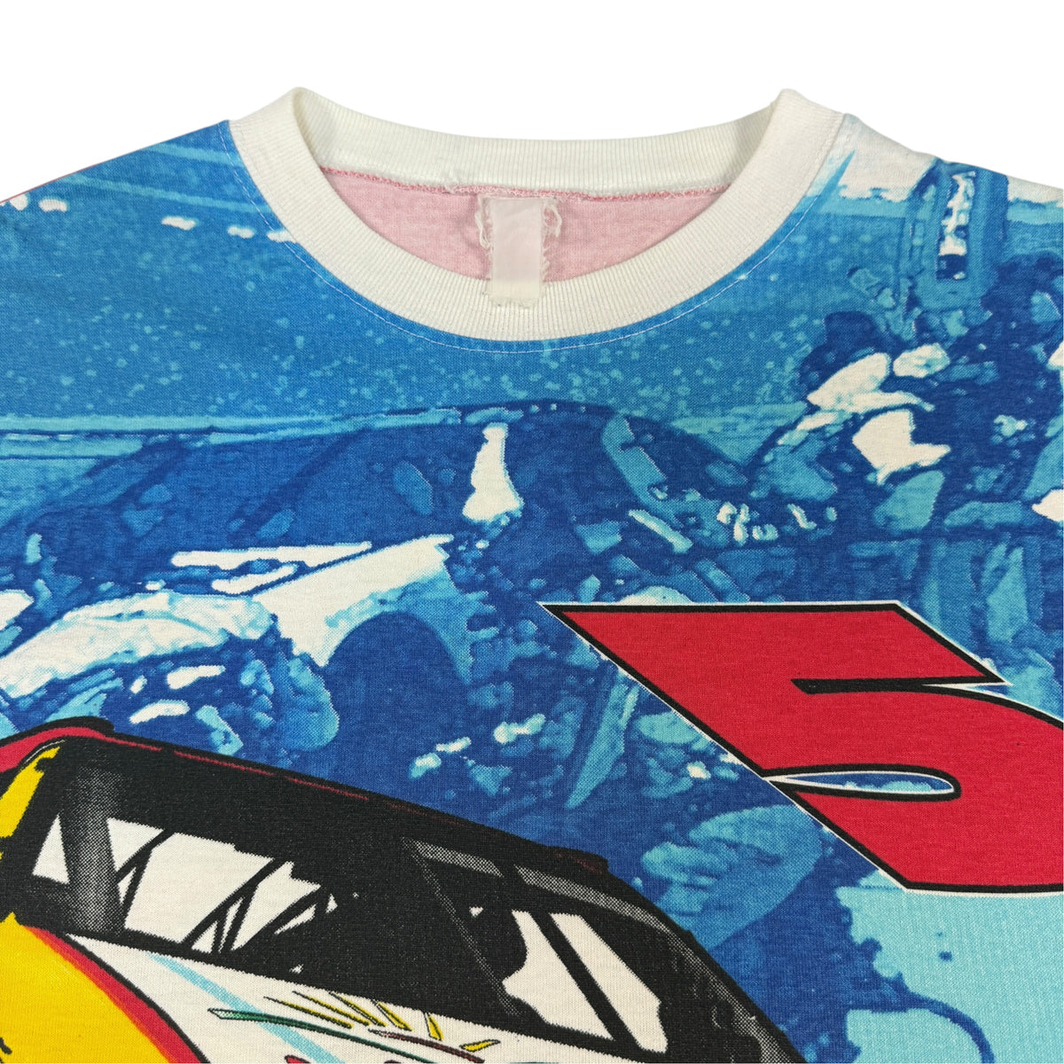 90's NASCAR Terry Labonte #5 Kellogg's Racing 総柄Tシャツ 首元引き（タグ切り取り跡）