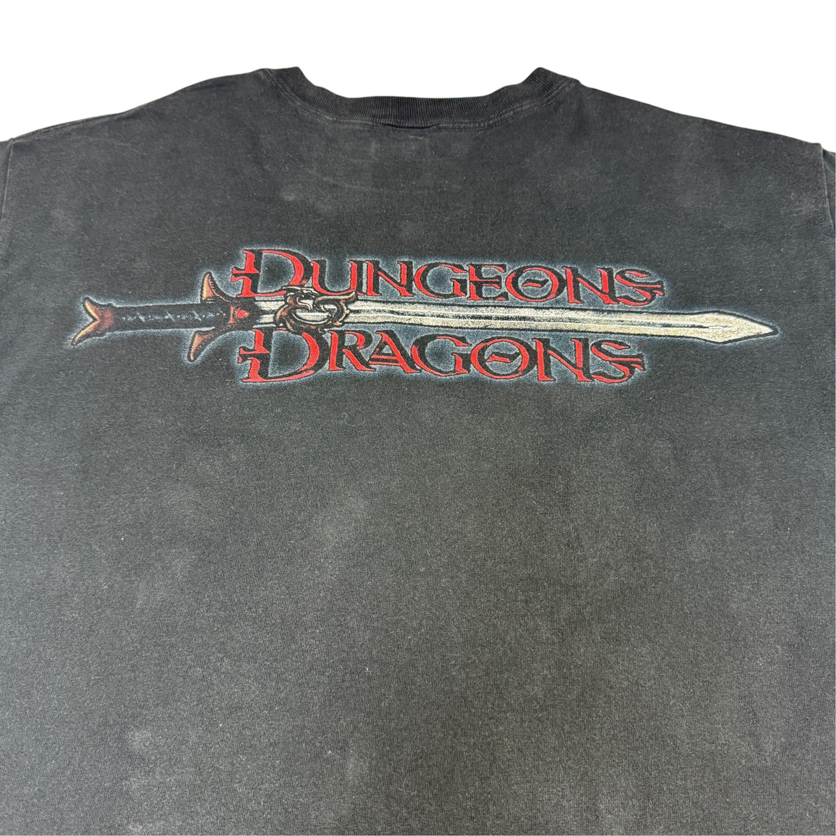 00's Dungeons & Dragons Tシャツ XL 背面 DUNGEONS & DRAGONSロゴ寄り