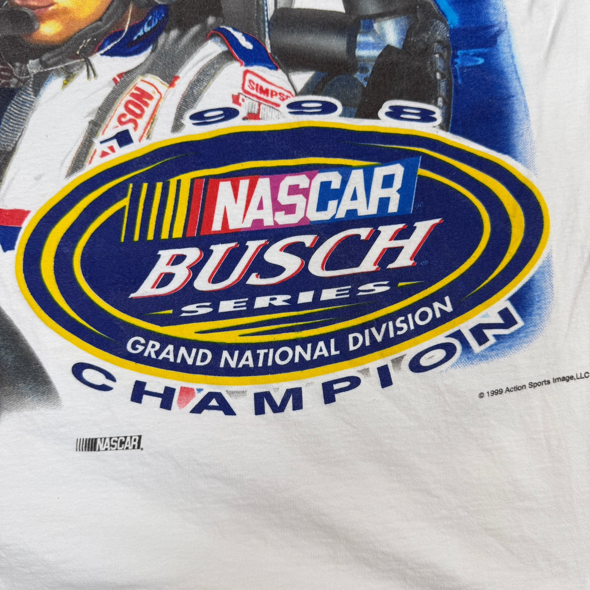 90's NASCAR Dale Earnhardt Jr. #3 総柄Tシャツ 背面プリント寄り