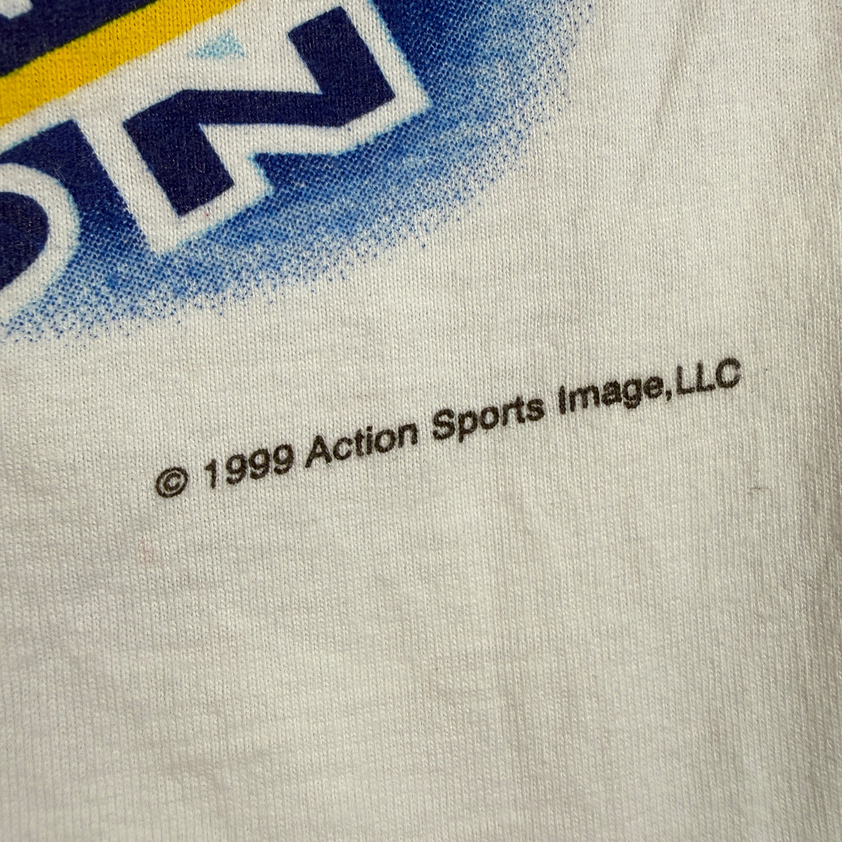 90's NASCAR Dale Earnhardt Jr. #3 総柄Tシャツ ©1999 Action Sports Image 表記寄り
