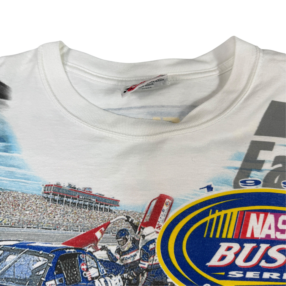 90's NASCAR Dale Earnhardt Jr. #3 総柄Tシャツ 首元引き（黄ばみあり）