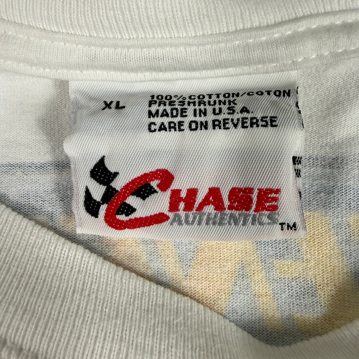 90's NASCAR Dale Earnhardt Jr. #3 総柄Tシャツ CHASE AUTHENTICSタグ XL MADE IN U.S.A.