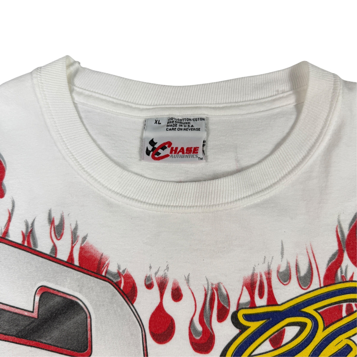 90's NASCAR Rusty Wallace #2 総柄Tシャツ 首元タグ引き