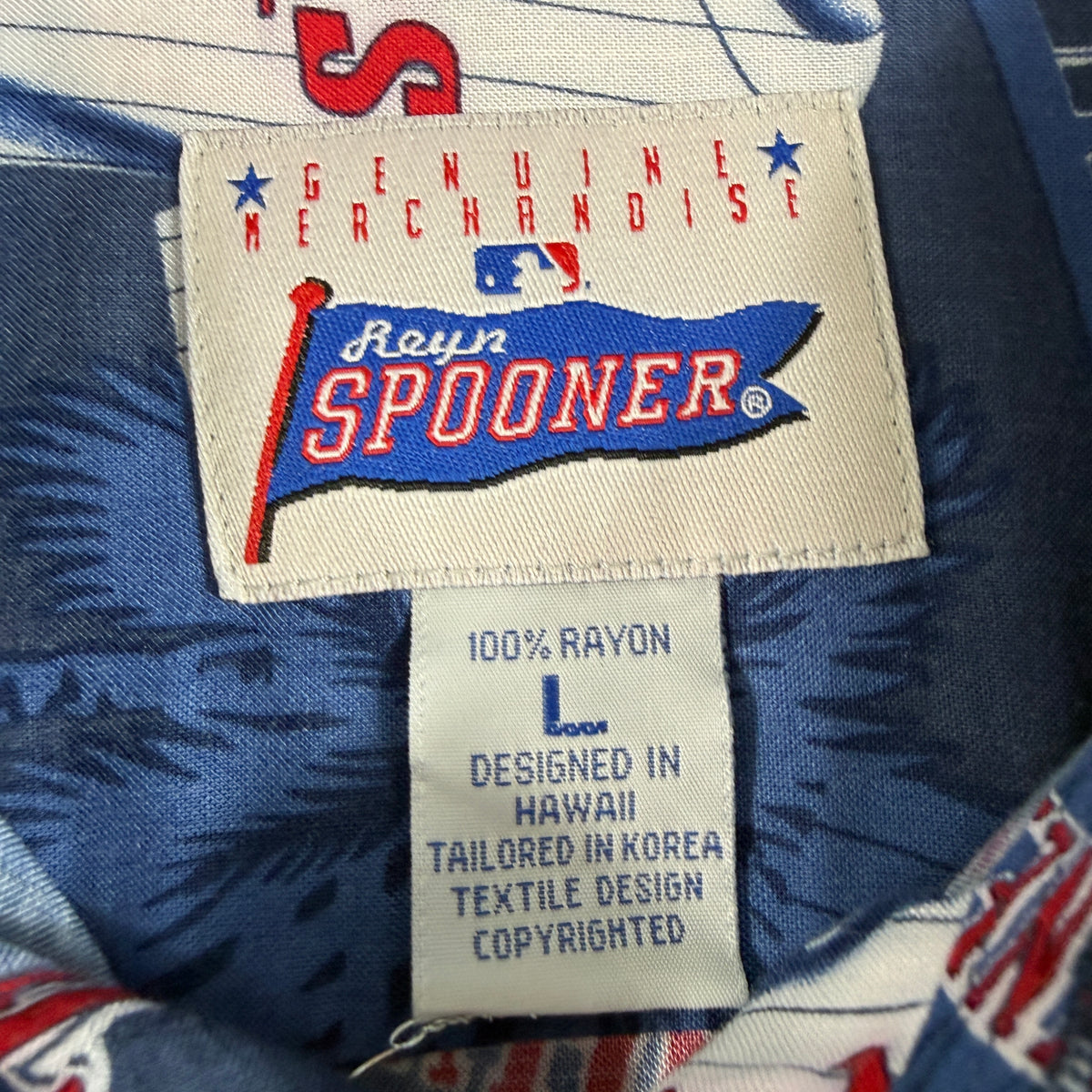 Reyn Spooner × MLB ミネソタ・ツインズ アロハシャツ L ブランド・サイズタグ 100% RAYON L