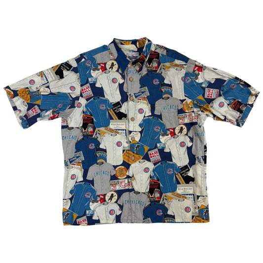 Reyn Spooner × MLB シカゴ・カブス アロハシャツ XL 正面全体