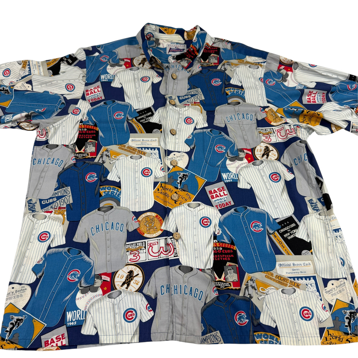 Reyn Spooner × MLB シカゴ・カブス アロハシャツ XL 柄引き