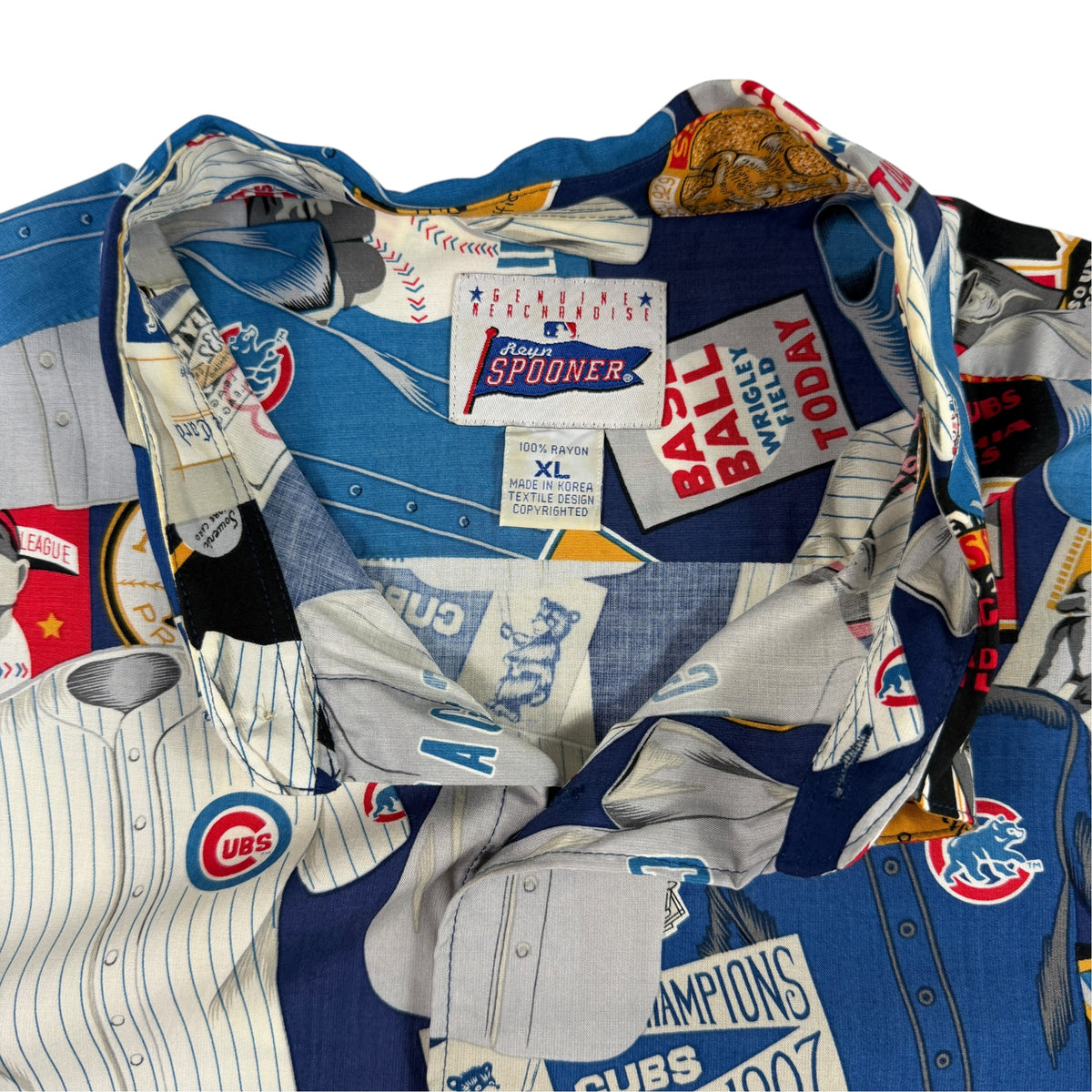 Reyn Spooner × MLB シカゴ・カブス アロハシャツ XL ブランドタグ