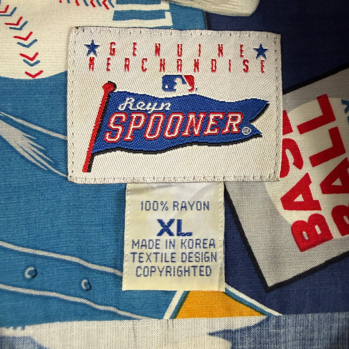 Reyn Spooner × MLB シカゴ・カブス アロハシャツ XL サイズタグ 100% RAYON XL