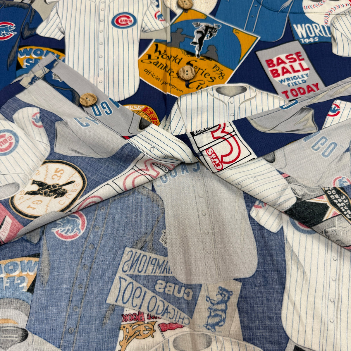 Reyn Spooner × MLB シカゴ・カブス アロハシャツ XL 裾・カフ
