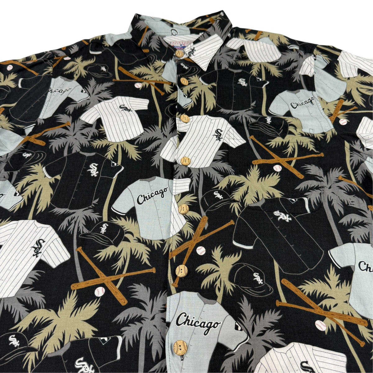 Reyn Spooner × MLB シカゴ・ホワイトソックス アロハシャツ XL 柄アップ