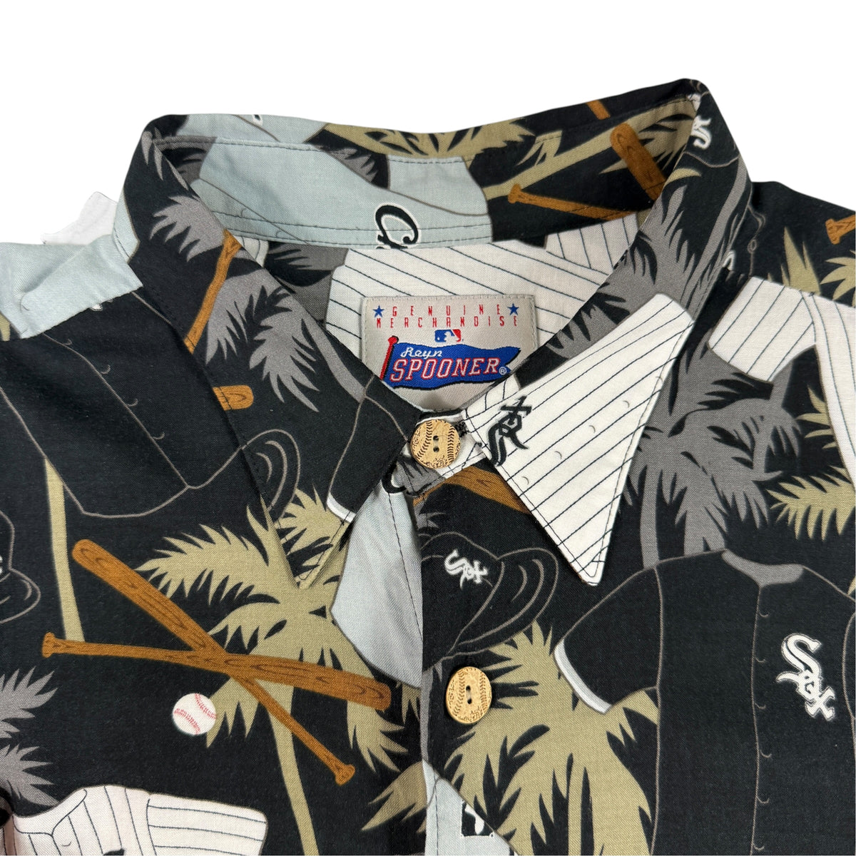 Reyn Spooner × MLB シカゴ・ホワイトソックス アロハシャツ XL 首元タグ引き