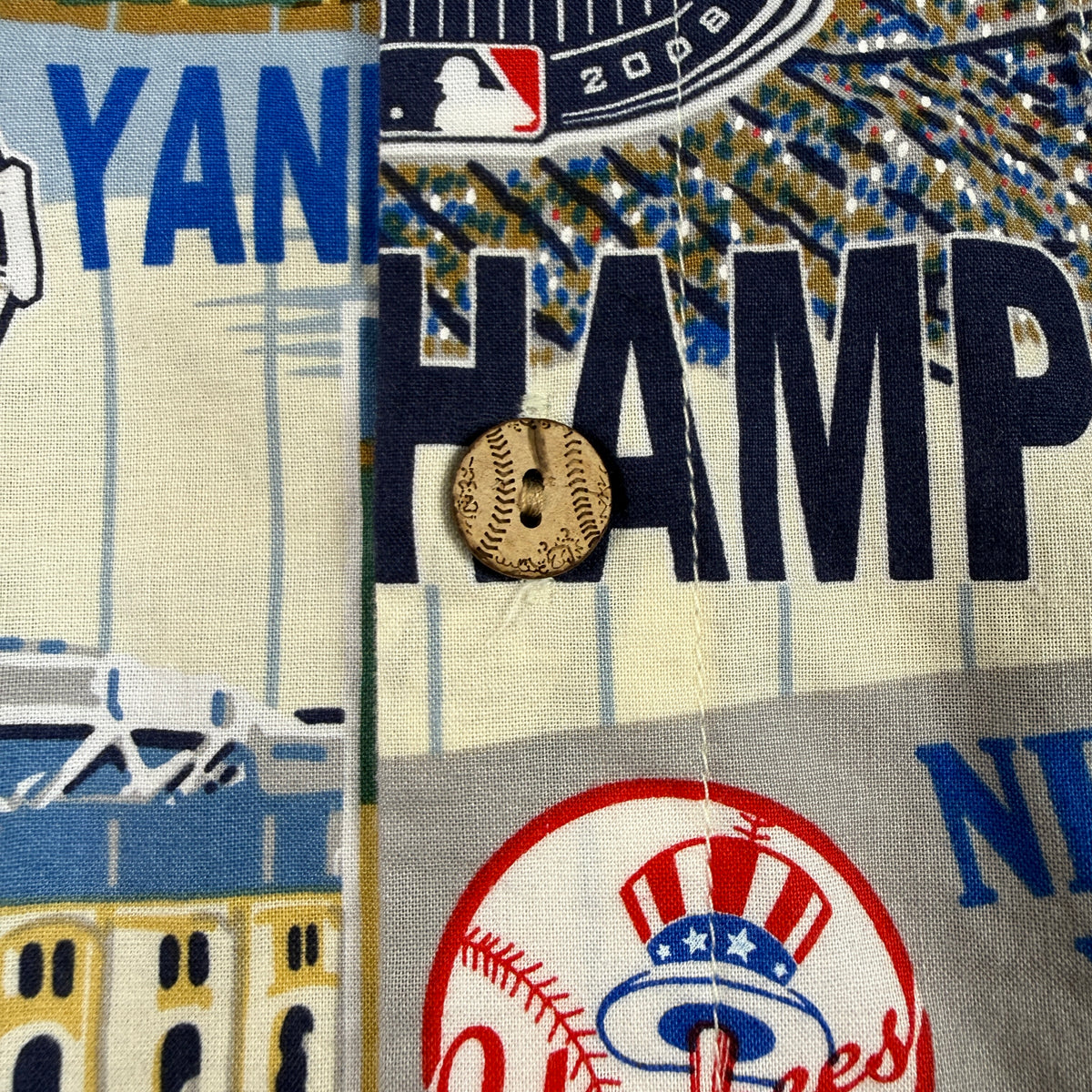 Reyn Spooner × MLB ニューヨーク・ヤンキース アロハシャツ M 柄超アップ