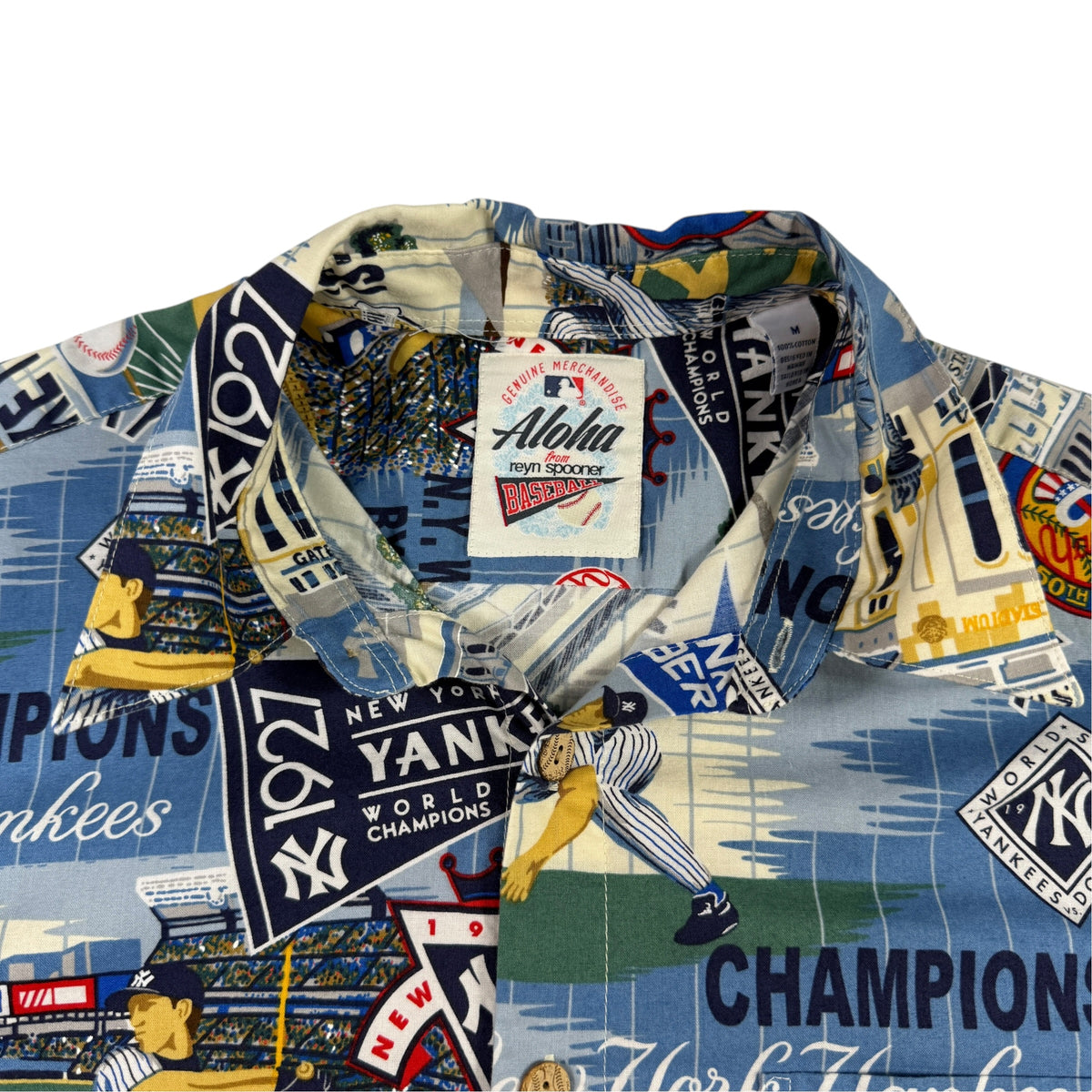 Reyn Spooner × MLB ニューヨーク・ヤンキース アロハシャツ M Alohaブランドタグ