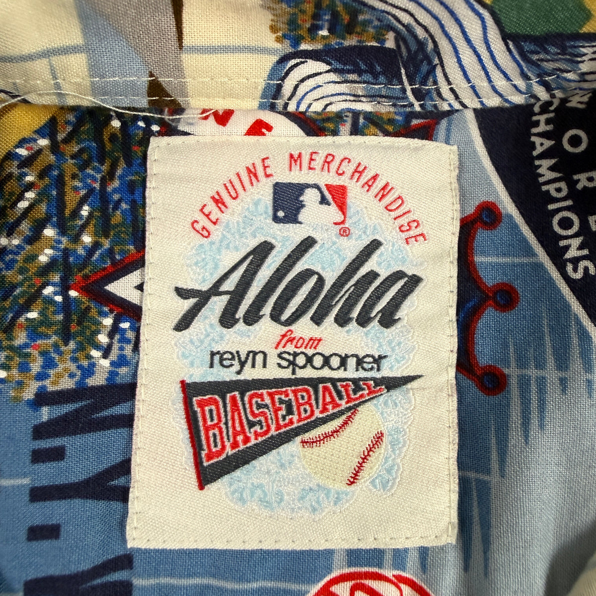 Reyn Spooner × MLB ニューヨーク・ヤンキース アロハシャツ M ブランドタグ寄り