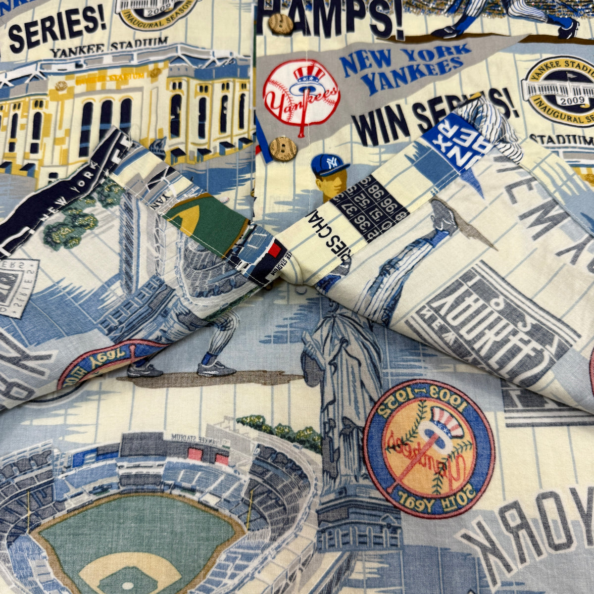 Reyn Spooner × MLB ニューヨーク・ヤンキース アロハシャツ M 前立て・裾