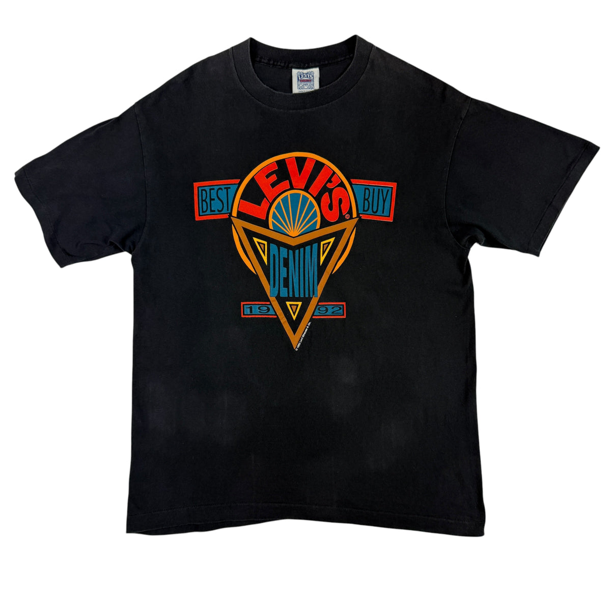 90's Levi's BEST BUY DENIM 広告Tシャツ M 正面全体