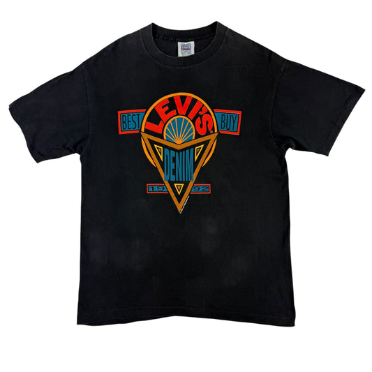 90's Levi's BEST BUY DENIM 広告Tシャツ M 正面全体