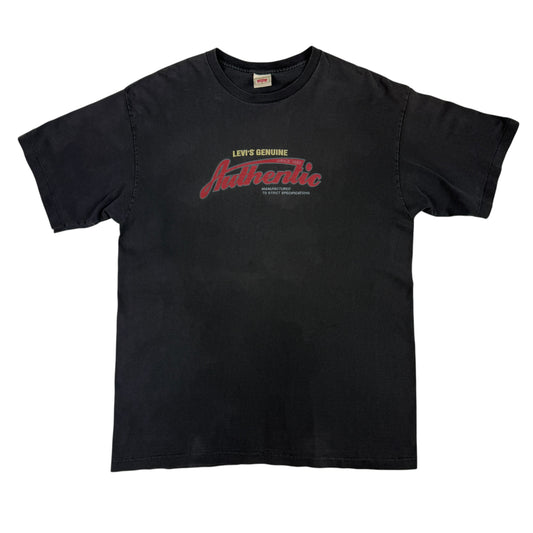 90's Levi's GENUINE Authentic Tシャツ L 正面全体
