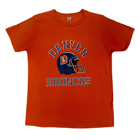80's Champion DENVER BRONCOS ヘルメット ヴィンテージTシャツ XL 正面全体