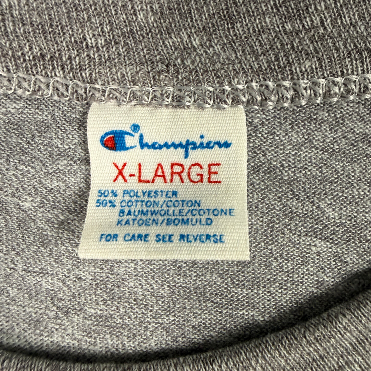 Championタグ 寄り X-LARGE 50%ポリエステル50%コットン