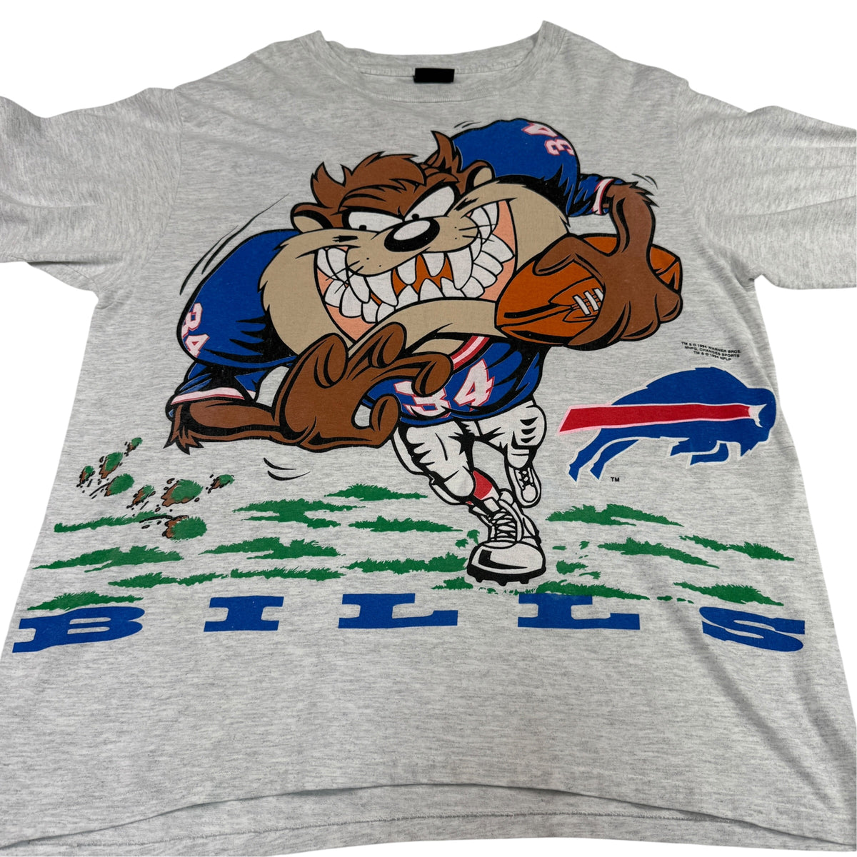 フロントプリント引き タズと BILLS レタリング