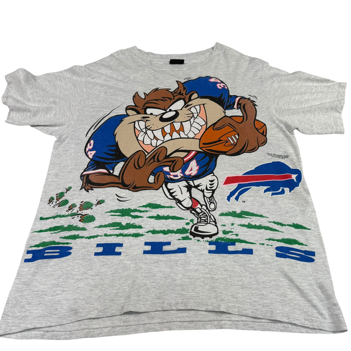 タズ×Buffalo Bills Tシャツ 正面（斜めから）