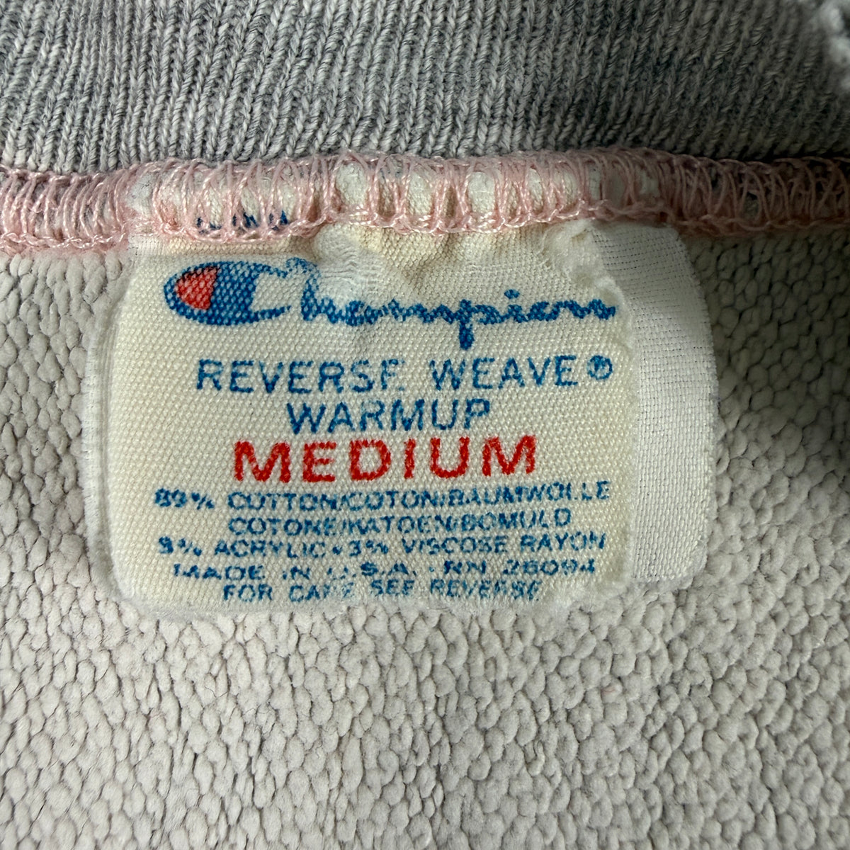 Champion REVERSE WEAVE プリントタグの超寄り MADE IN U.S.A. RN 26094