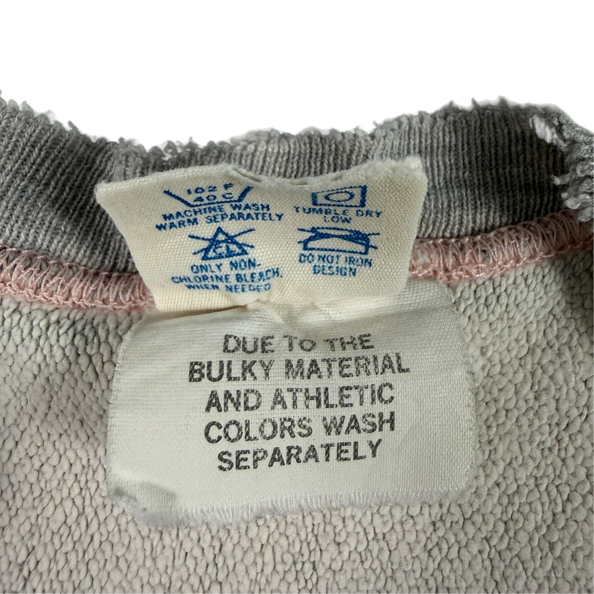 洗濯表示タグ WASH SEPARATELY 表記