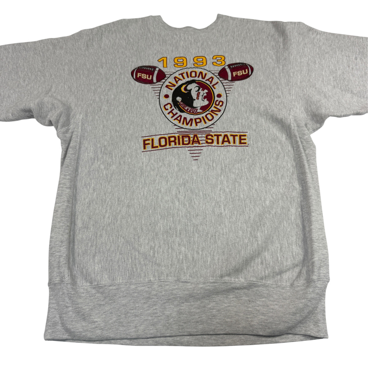 胸の1993 NATIONAL CHAMPIONS FLORIDA STATEプリント 引き