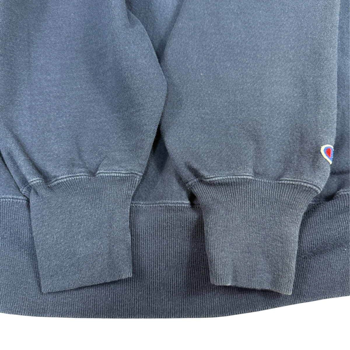 90's Champion リバースウィーブ MACKER BASKETBALL ネイビー スウェット XL 左袖 Cロゴ引き