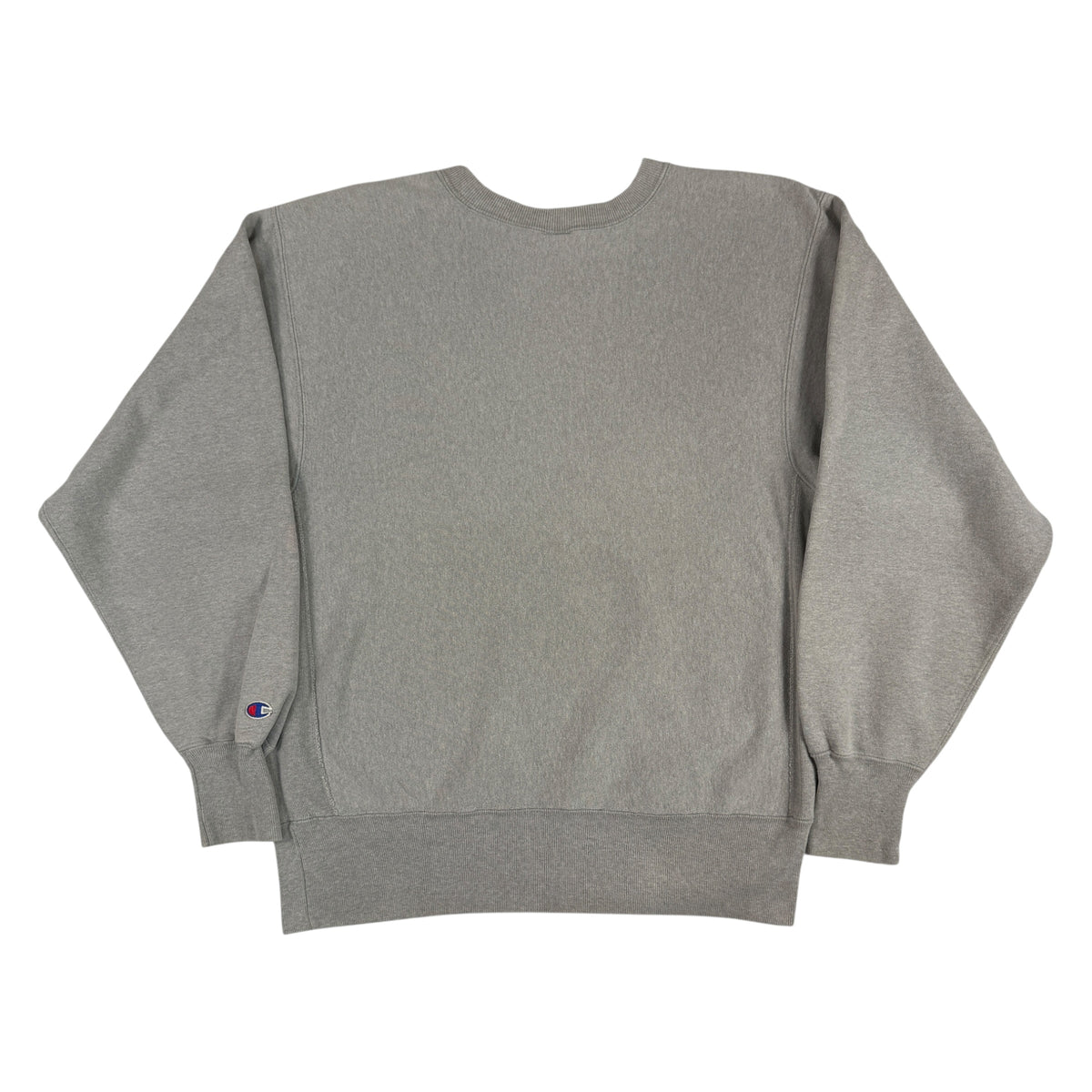 90's Champion リバースウィーブ C×スクリプトロゴ刺繍 グレー スウェット L 背面全体