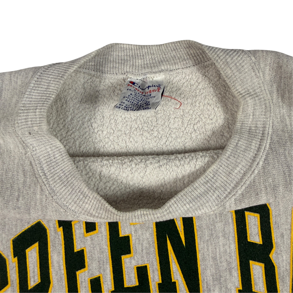 90's Champion リバースウィーブ GREEN BAY PACKERS グレー スウェット XL 首元タグ引き
