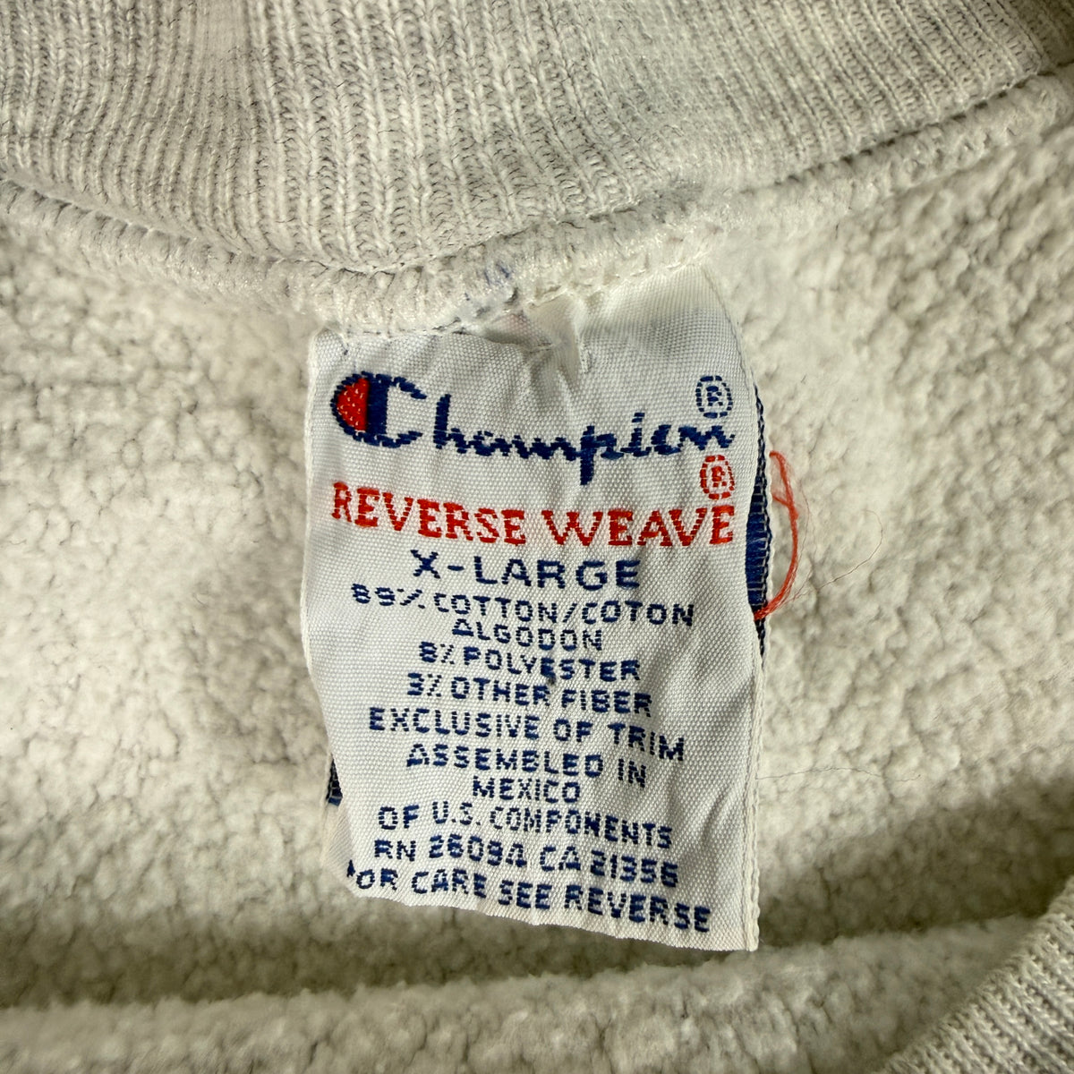 90's Champion リバースウィーブ GREEN BAY PACKERS グレー スウェット XL 刺繍タグ X-LARGE ASSEMBLED IN MEXICO RN 26094 寄り