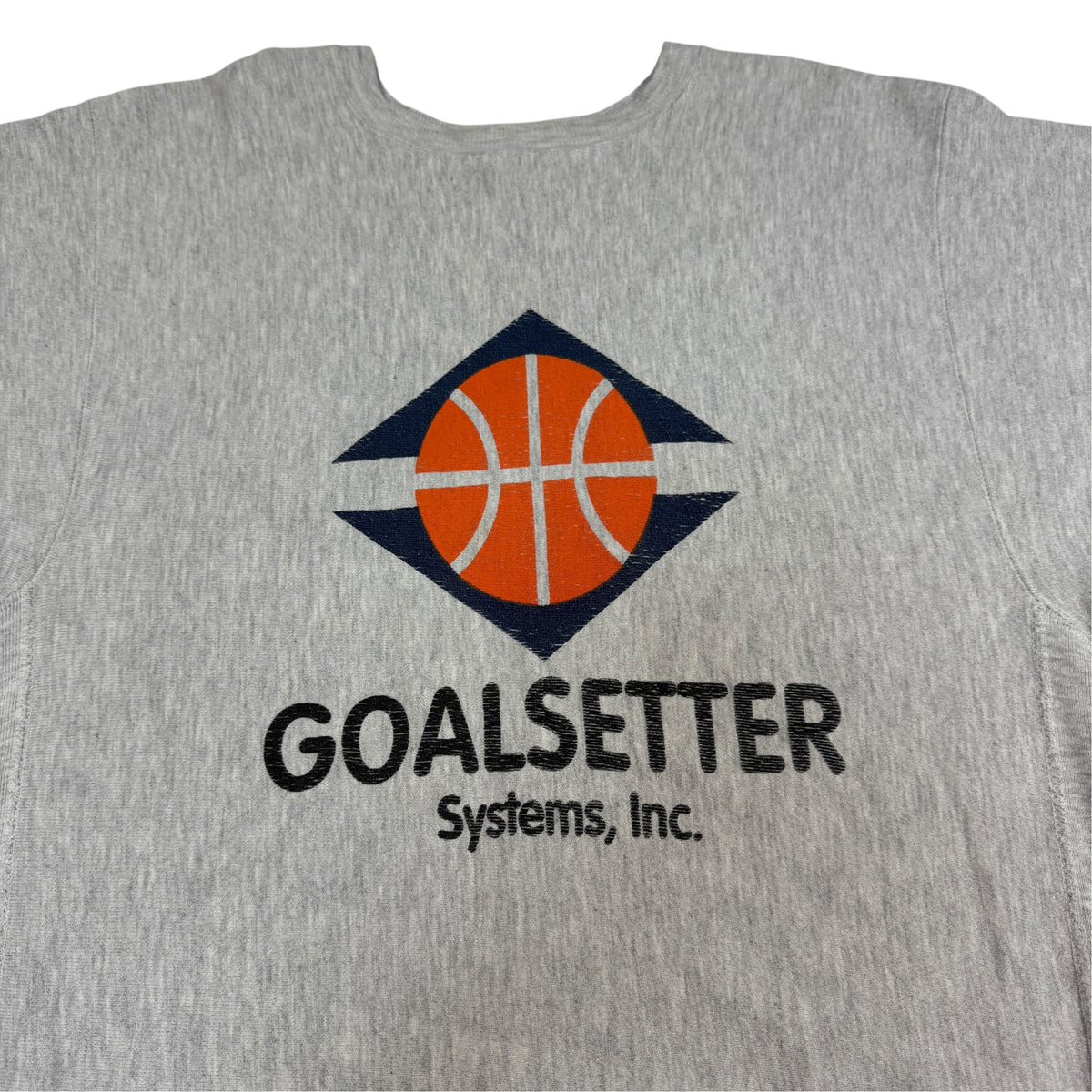 90's Champion リバースウィーブ GOALSETTER Systems, Inc. グレー スウェット XL 胸 GOALSETTER プリント引き