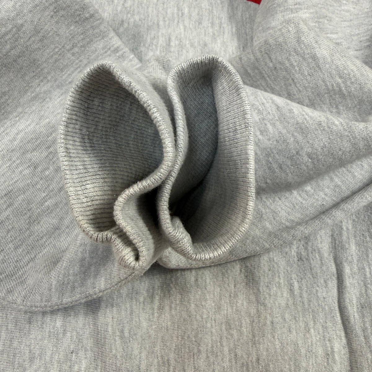 90's Champion リバースウィーブ WISCONSIN グレー スウェット L 袖口リブ 内側