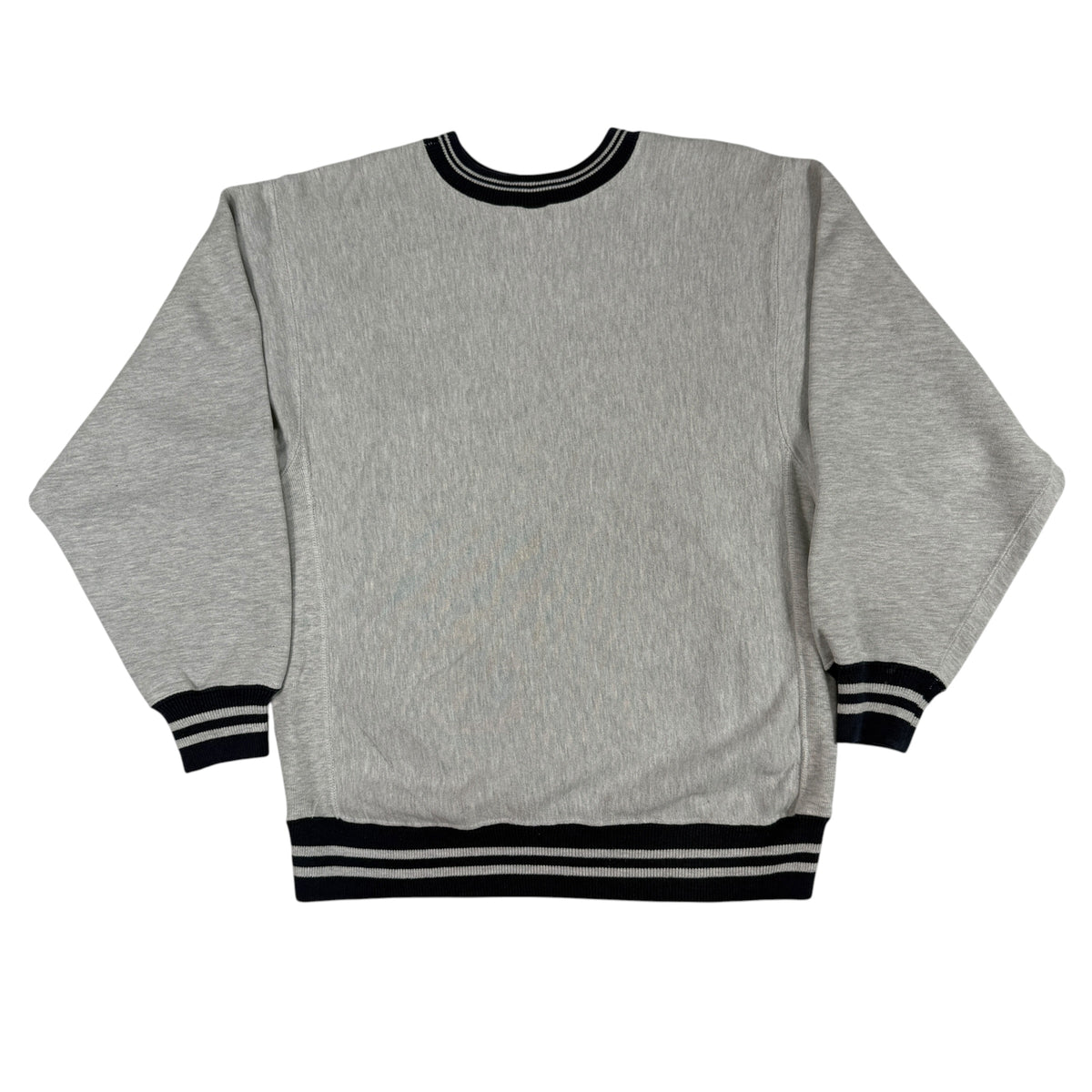 90's Champion リバースウィーブ Championスクリプトロゴ刺繍 グレー スウェット L 背面全体