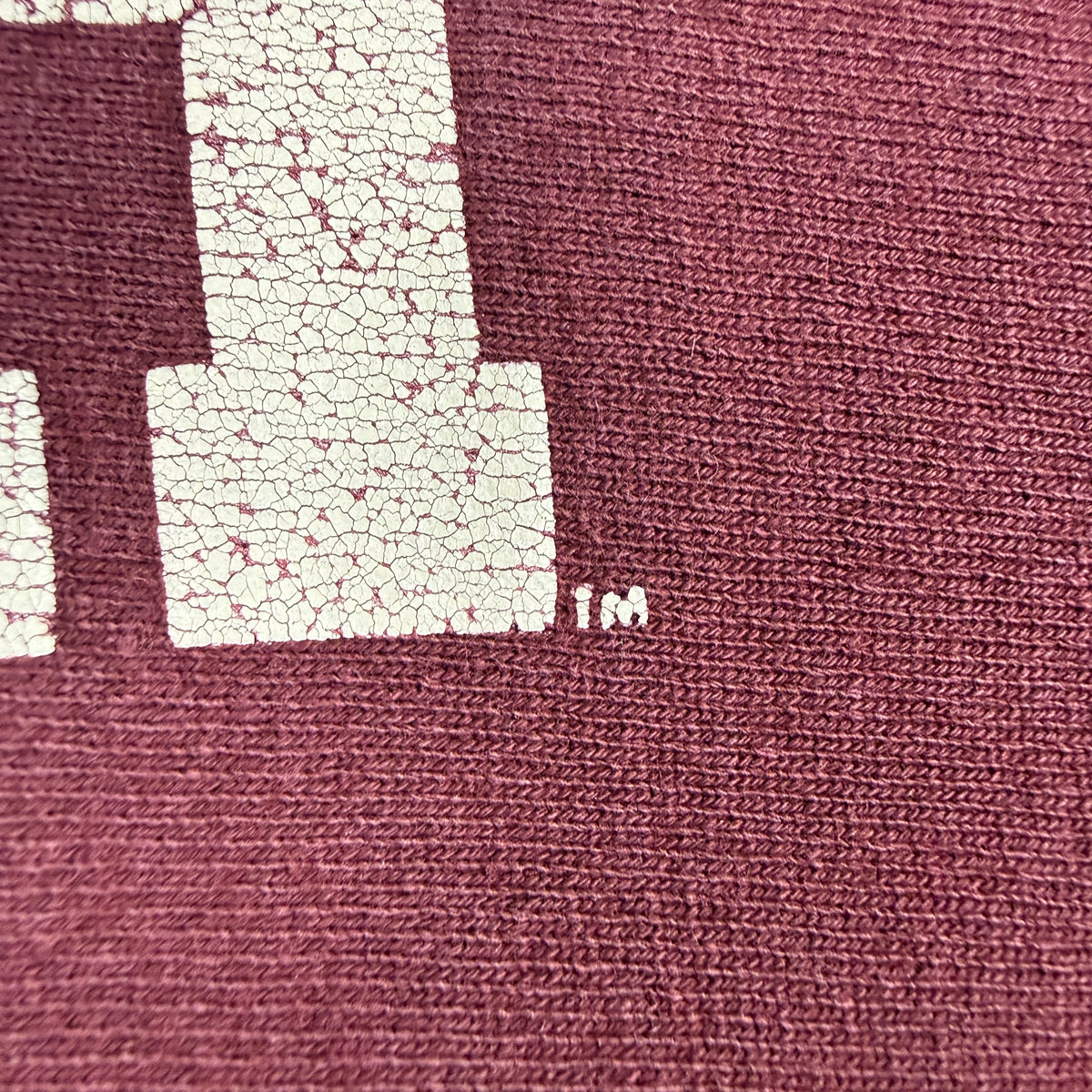 90's Champion リバースウィーブ VIRGINIA TECH マルーン スウェット XXL プリントのひび割れ 超寄り