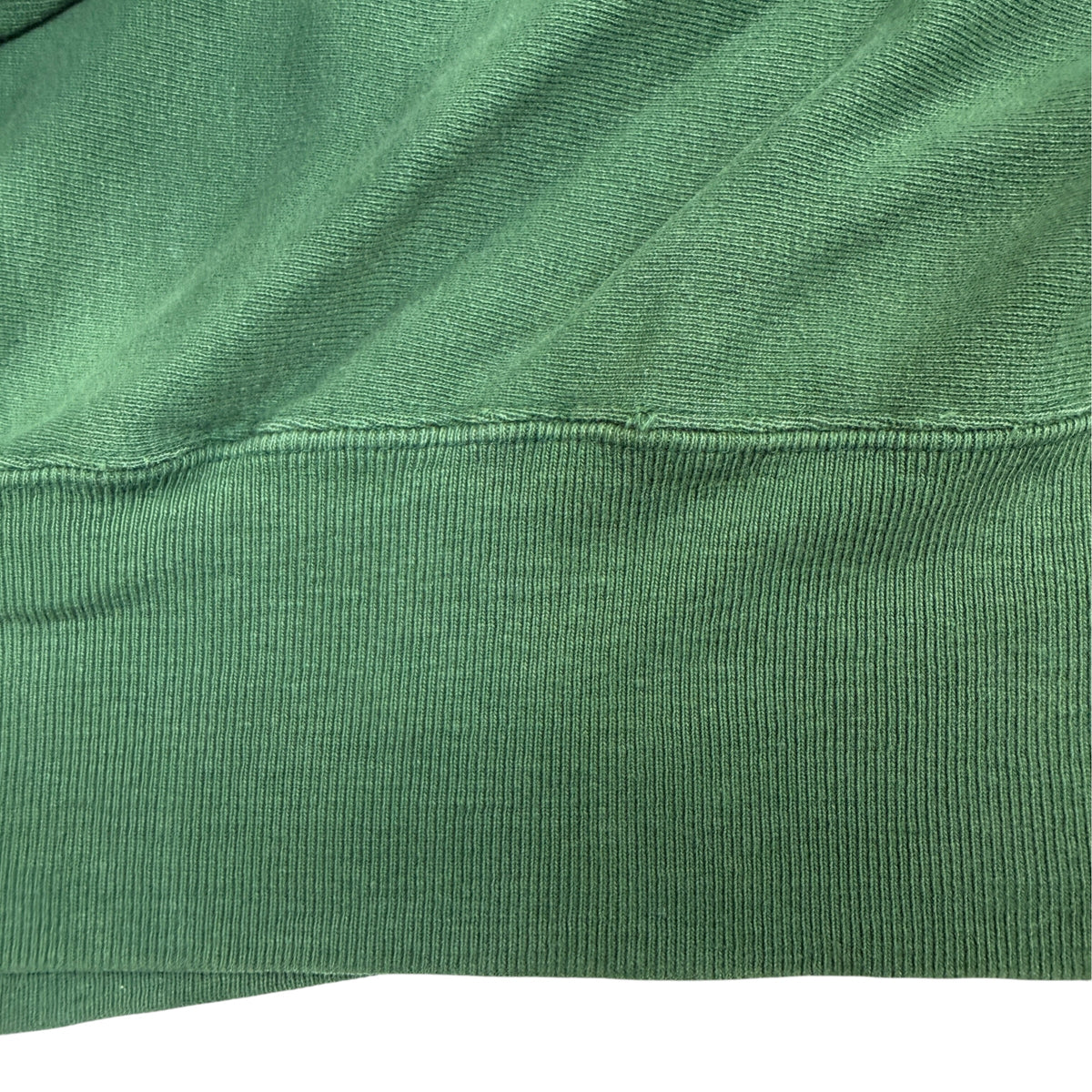 90's Champion リバースウィーブ UW-Stout 刺繍 ダークグリーン スウェット XXL 脇のリブ切り替え