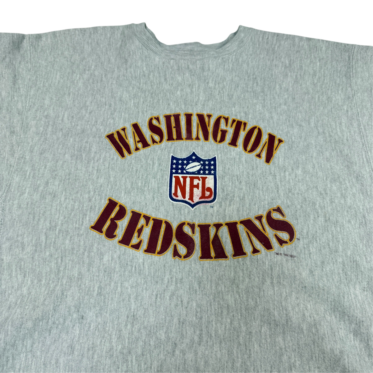 90's Champion リバースウィーブ WASHINGTON REDSKINS グレー スウェット XXL 胸プリント引き