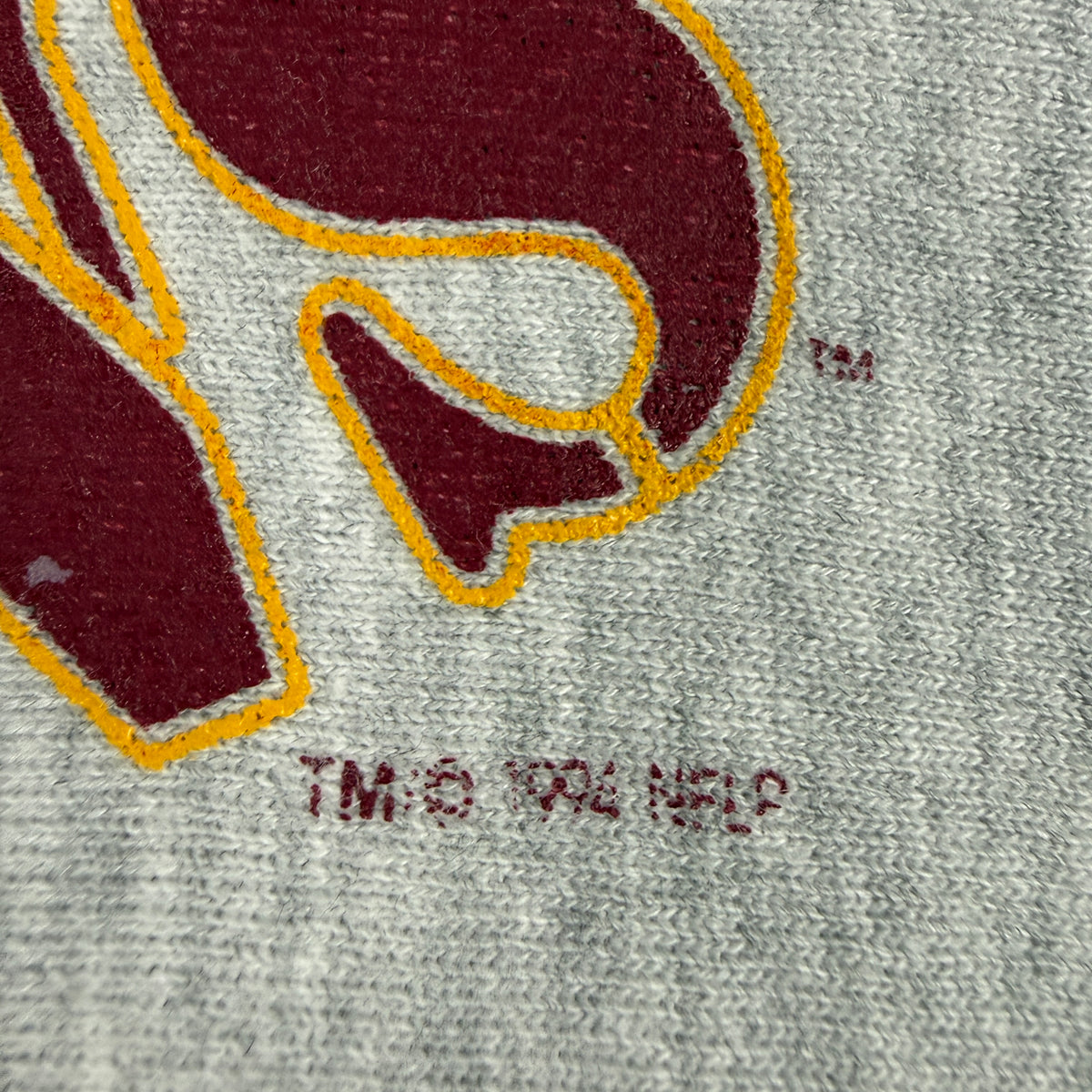 90's Champion リバースウィーブ WASHINGTON REDSKINS グレー スウェット XXL プリント脇 TM © NFLP コピーライト表記