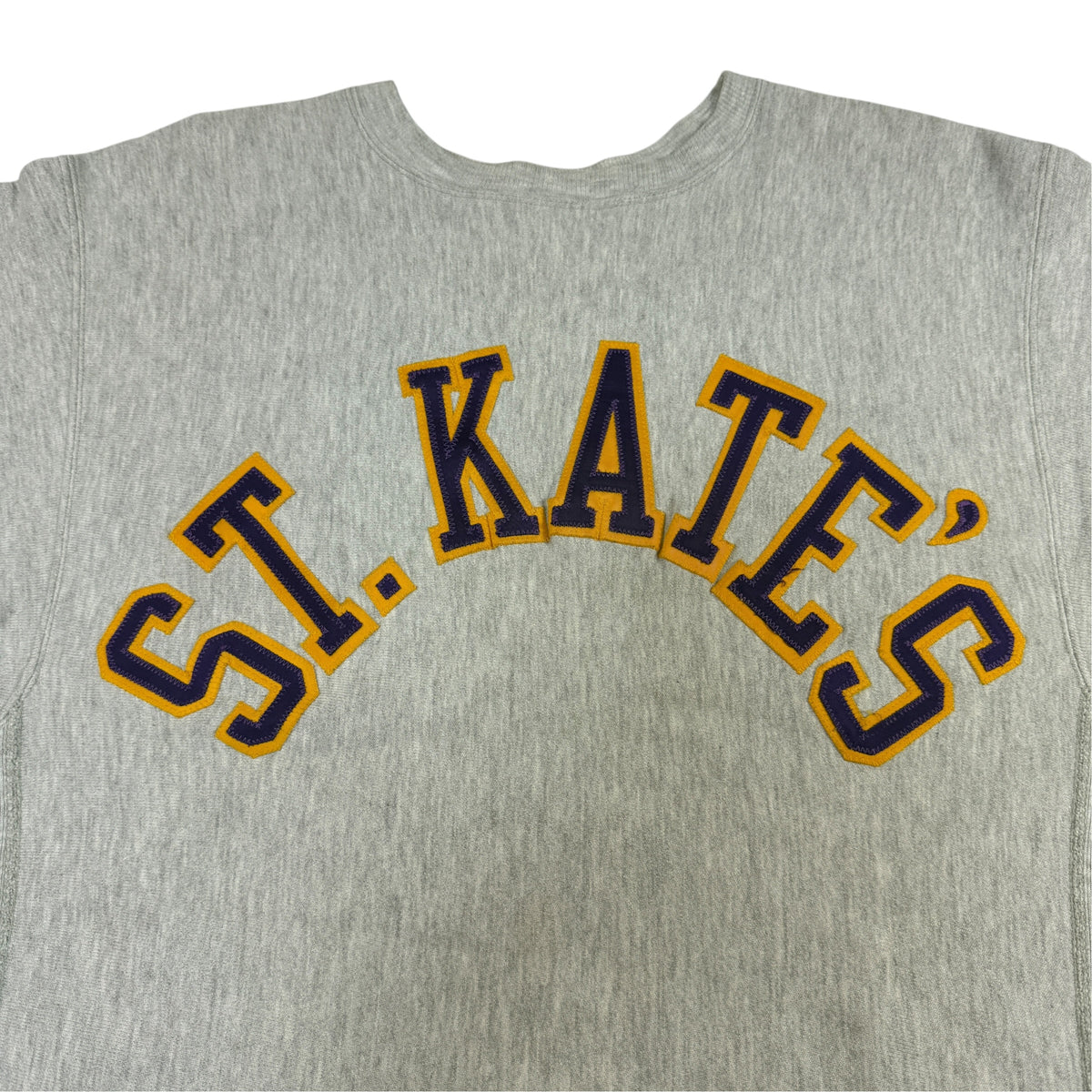 90's Champion リバースウィーブ ST. KATE'S グレー スウェット XL 胸 ST. KATE'S アーチ引き