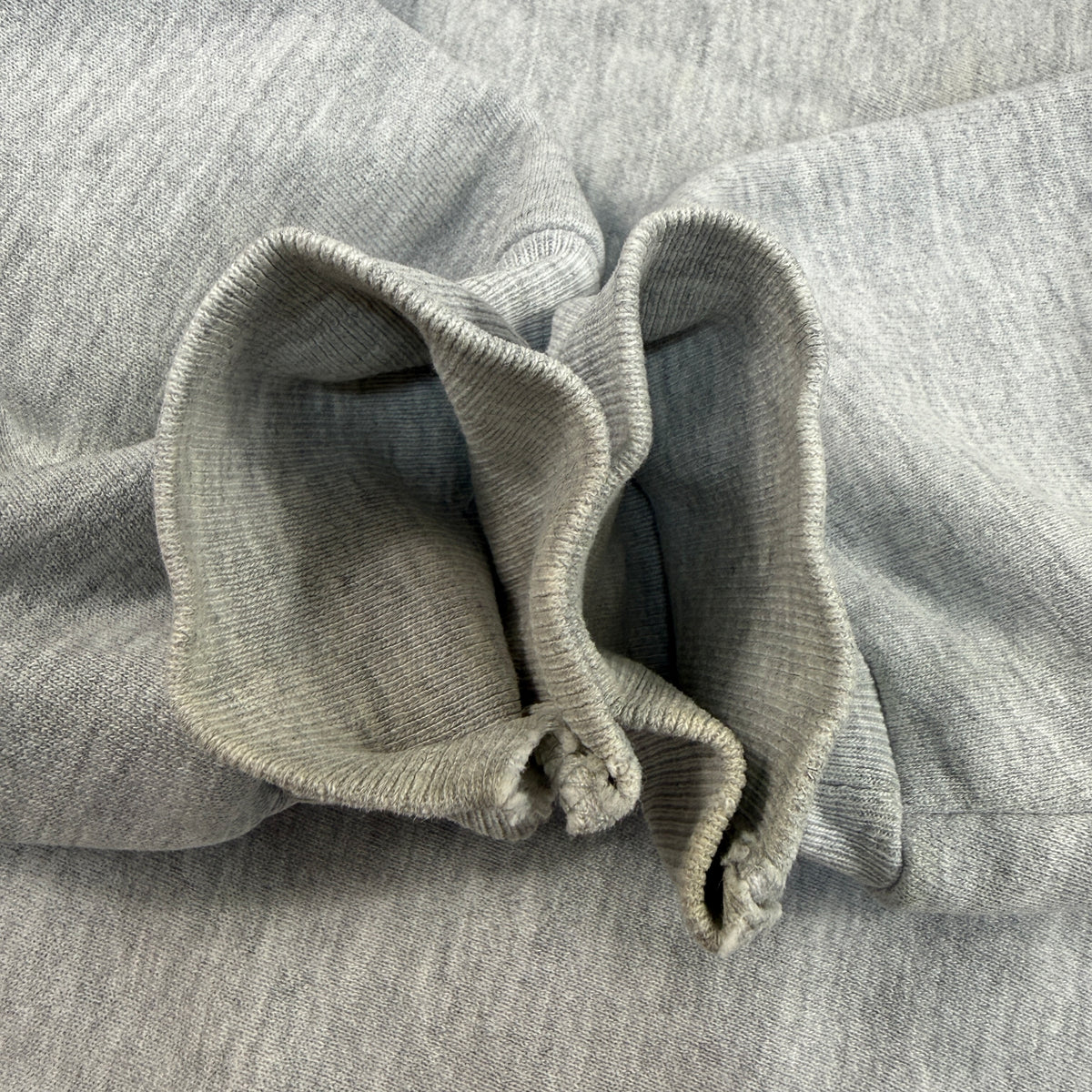90's Champion リバースウィーブ ST. KATE'S グレー スウェット XL 裾リブ 内側