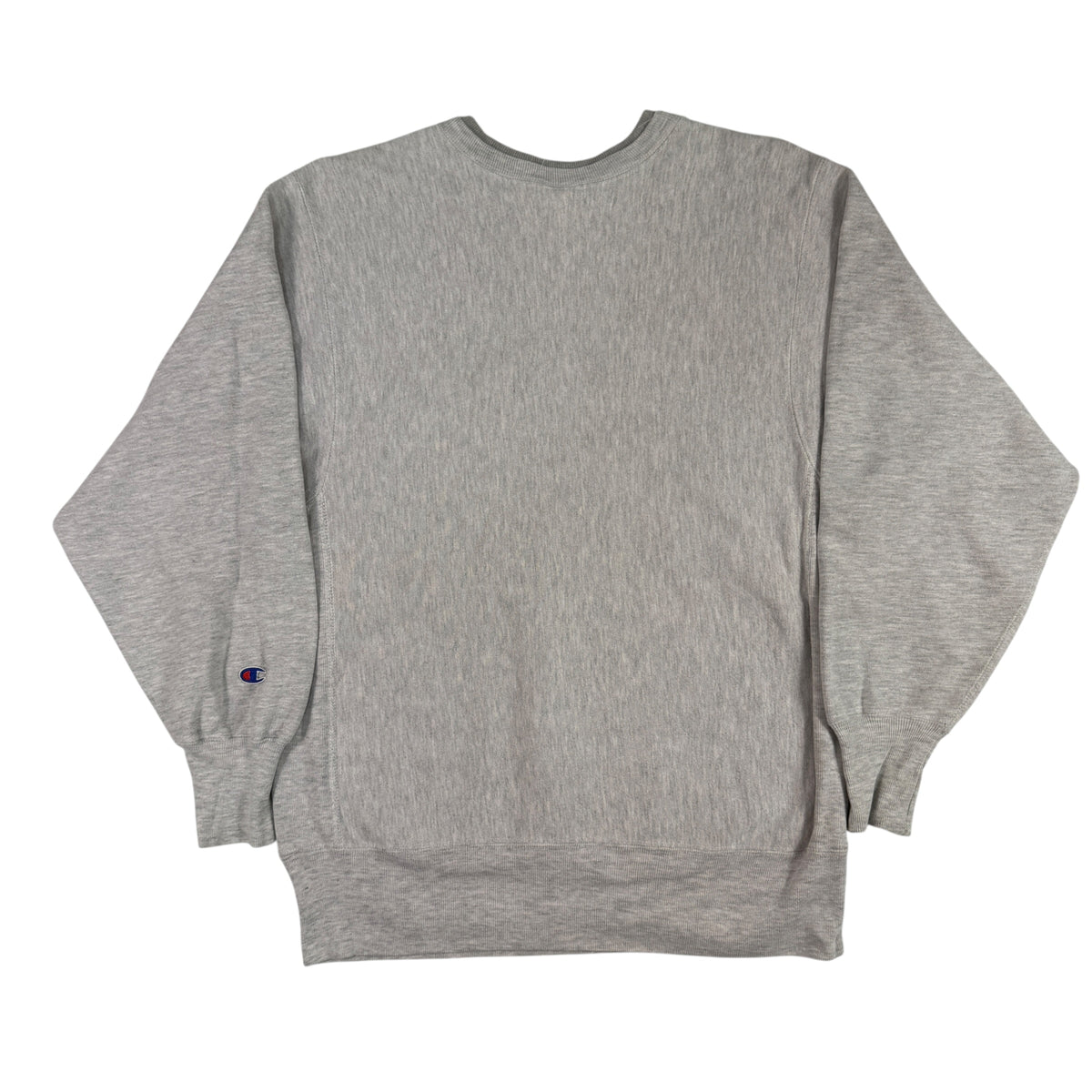 90's Champion リバースウィーブ スクリプトロゴ グレー スウェット L 背面全体