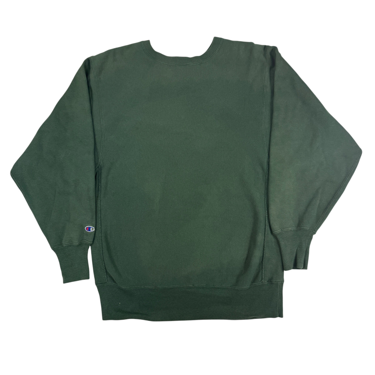 90's Champion リバースウィーブ スクリプトロゴ ダークグリーン スウェット XL 背面全体